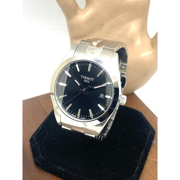 Tissot Men's Watch Swiss Quartz Black Dial 40mm Stainless Steel T1274101105100 - Picture 1 of 15